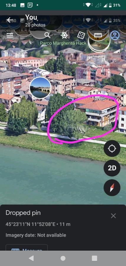 Vicino Al Prato Della Valle Intero Appartamento Parcheggio Facile Di Fronte Padova Exteriér fotografie
